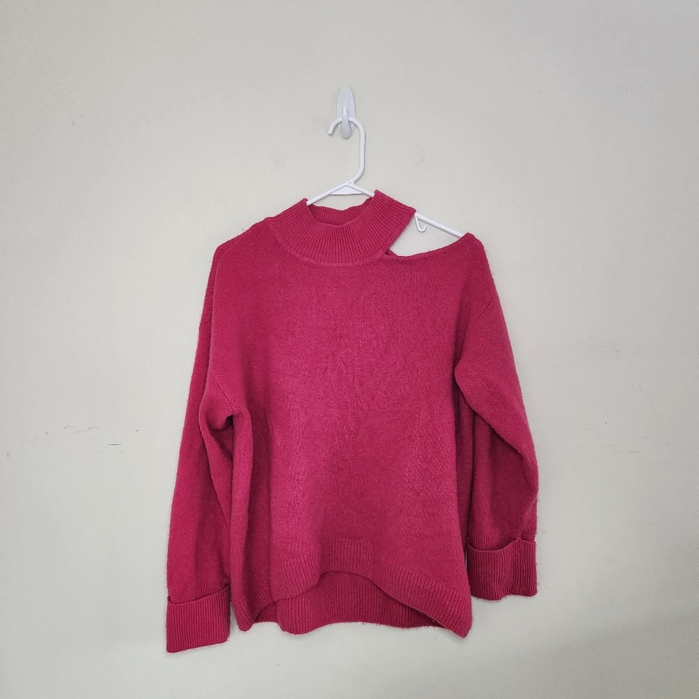 Women's 1. State Pink Sweater Sz Medium